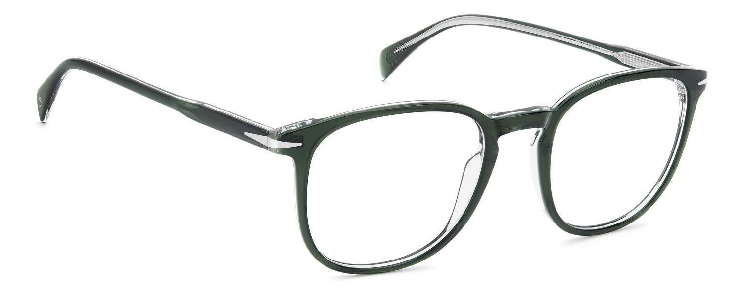 Eyeglasses David Beckham Db 1212 109796 B59 color green crystal shape square 