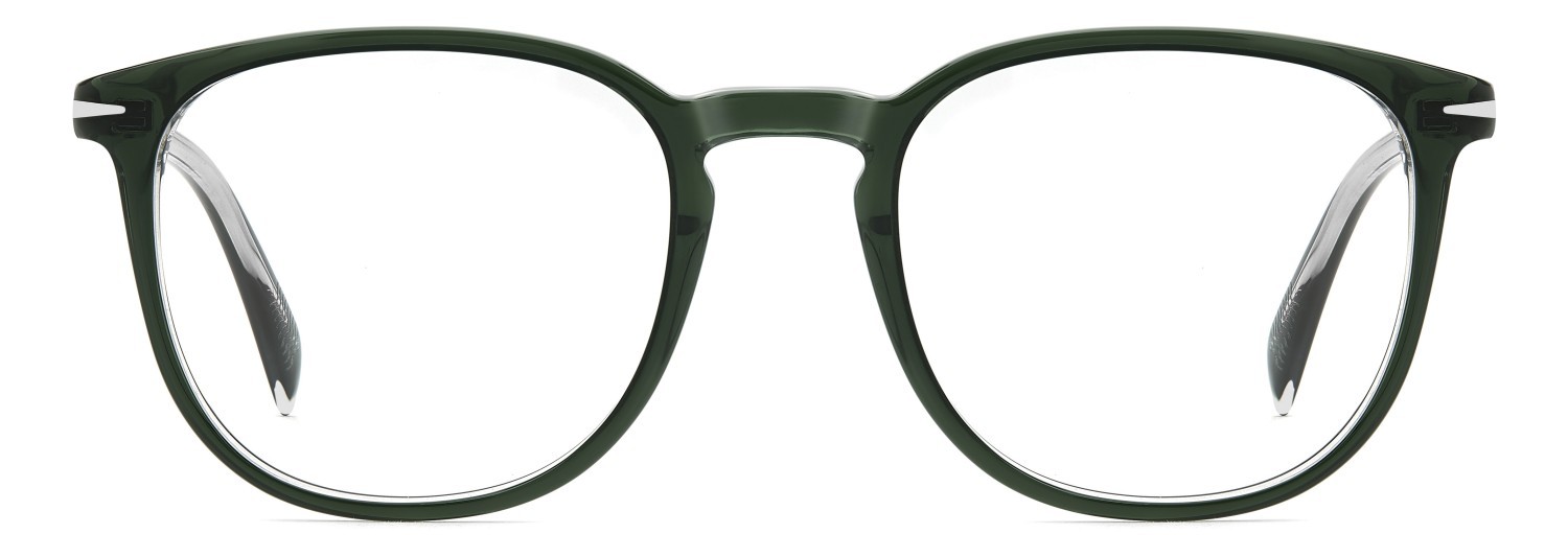Eyeglasses David Beckham Db 1212 109796 B59 color green crystal shape square 