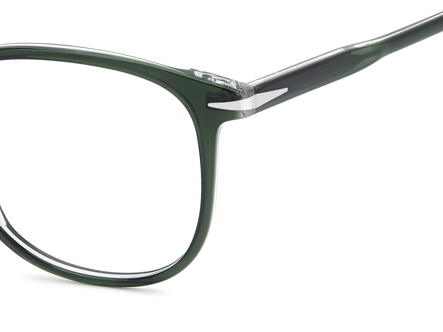 Eyeglasses David Beckham Db 1212 109796 B59 color green crystal shape square 
