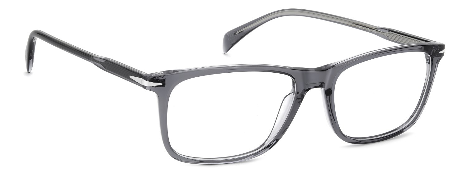 Occhiali da vista David Beckham Db 1213 109797 CBL colore grey crystal forma rettangolare 