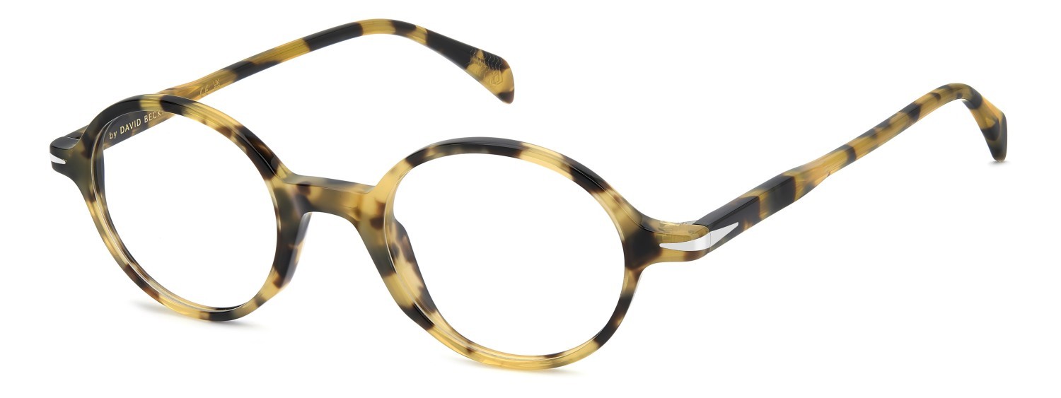 Eyeglasses David Beckham Db 1214 109799 EPZ color yellow havana shape oval 