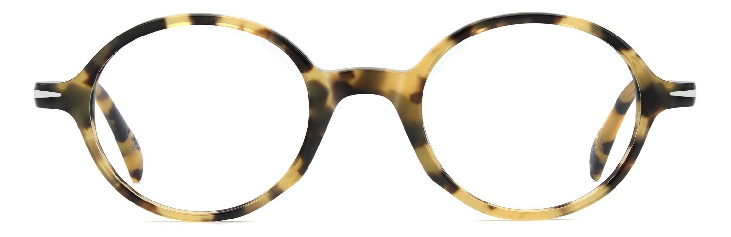 Eyeglasses David Beckham Db 1214 109799 EPZ color yellow havana shape oval 