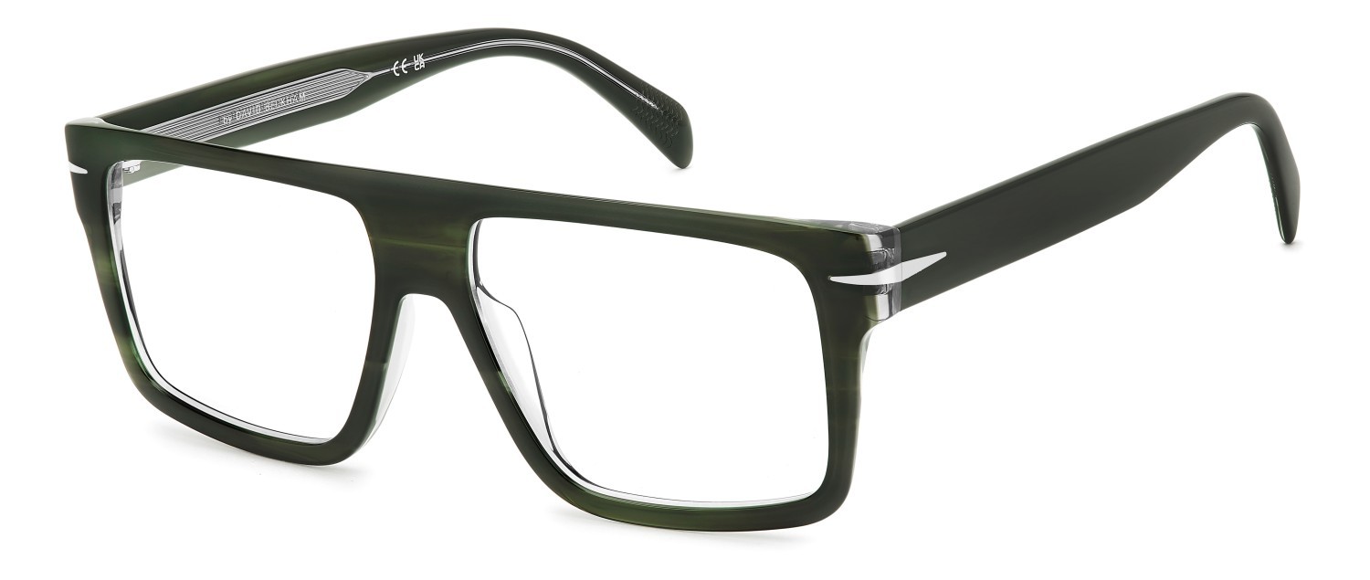 Occhiali da vista David Beckham Db 7154 109804 B59 colore green crystal forma quadrato 