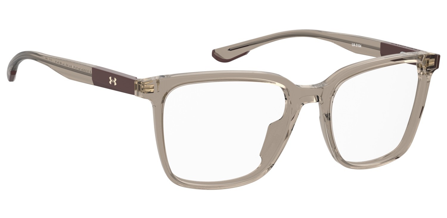 Eyeglasses Under Armour Ua 5104 109817 SD9 color beige crystal shape rectangle 
