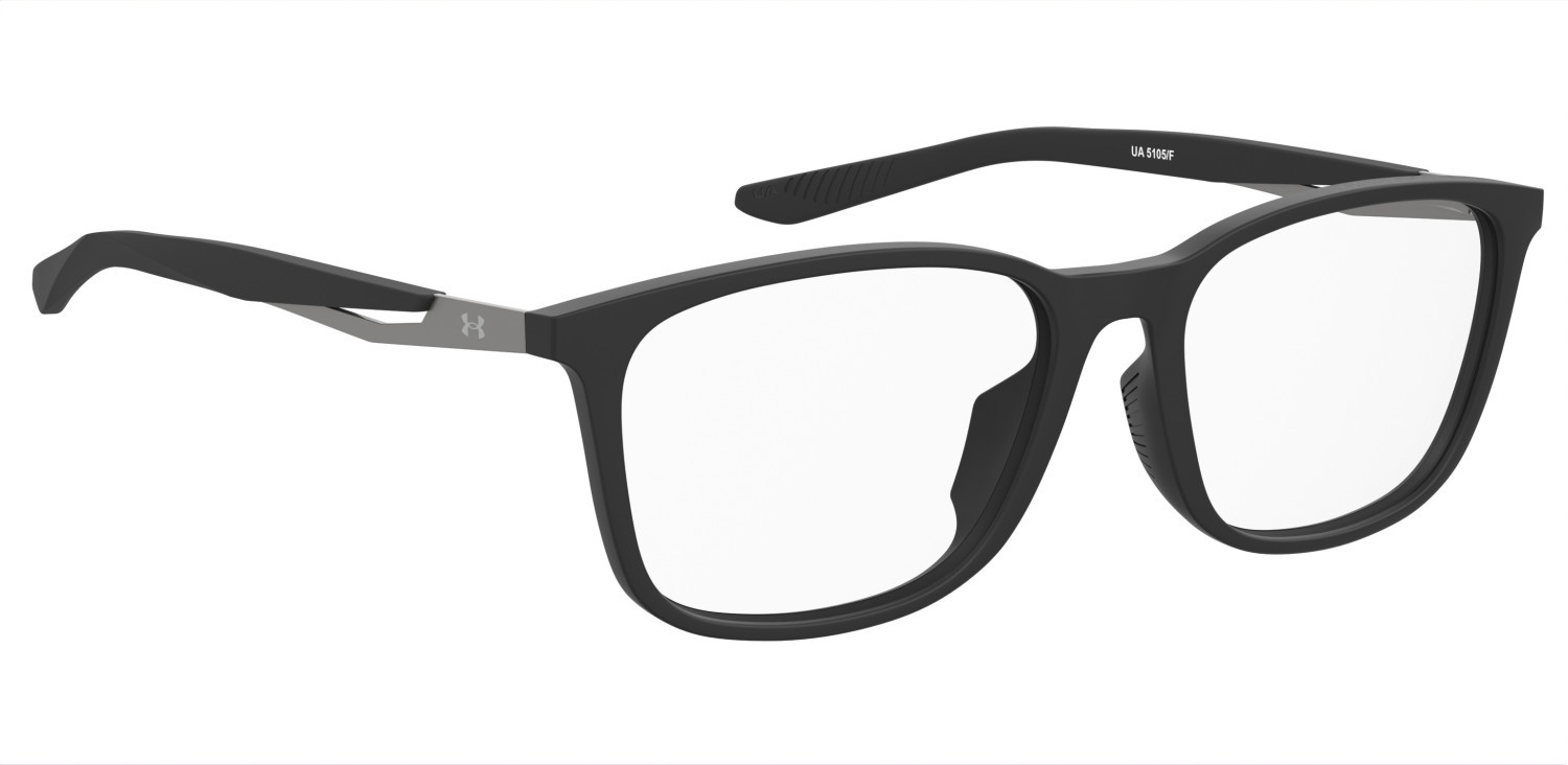 Eyeglasses Under Armour Ua 5105/F 109826 003 color matte black shape rectangle 