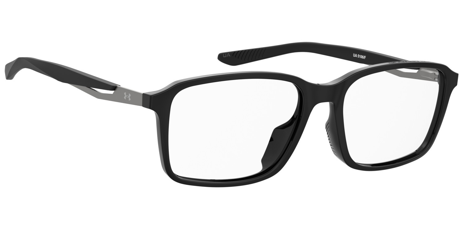 Eyeglasses Under Armour Ua 5106/F 109827 807 color black shape rectangle 