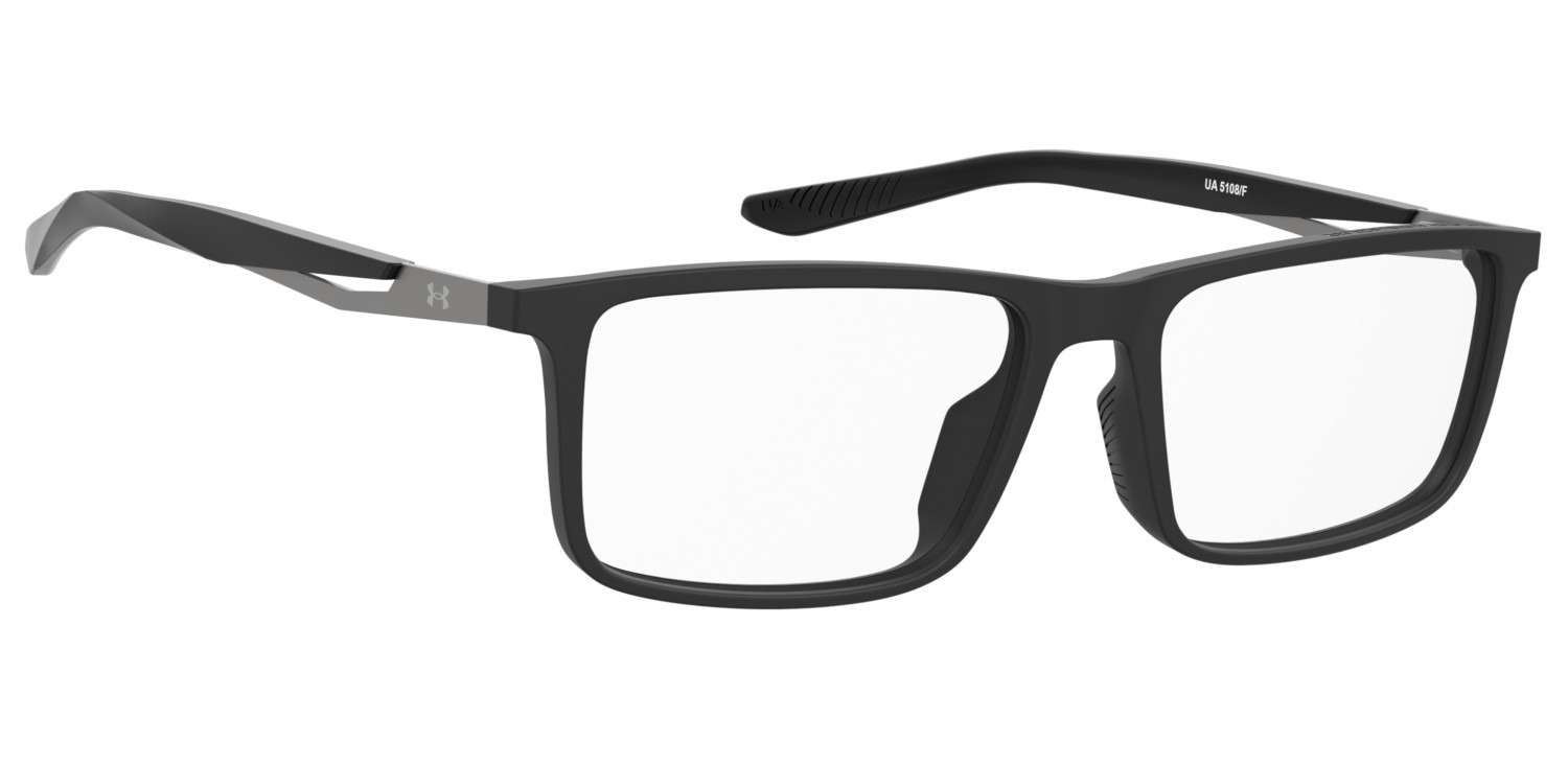 Eyeglasses Under Armour Ua 5108/F 109829 003 color matte black shape rectangle 