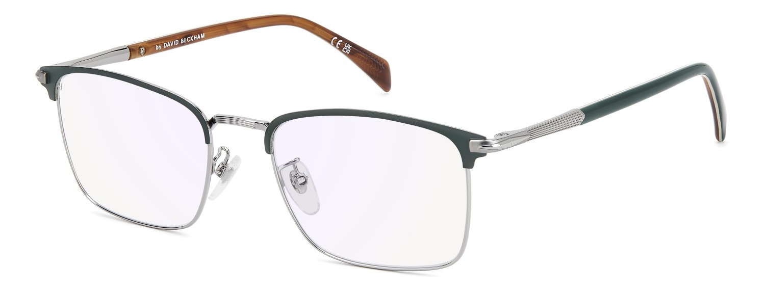 Eyeglasses David Beckham Db 1201/G 109830 EAN color matte green ruthenium shape rectangle 