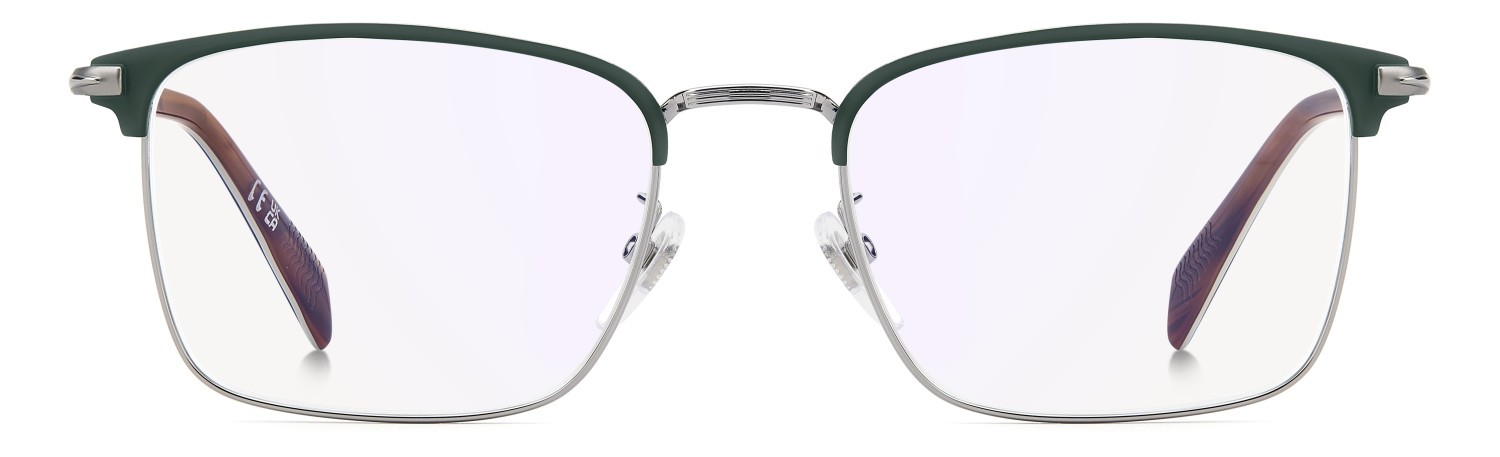 Eyeglasses David Beckham Db 1201/G 109830 EAN color matte green ruthenium shape rectangle 