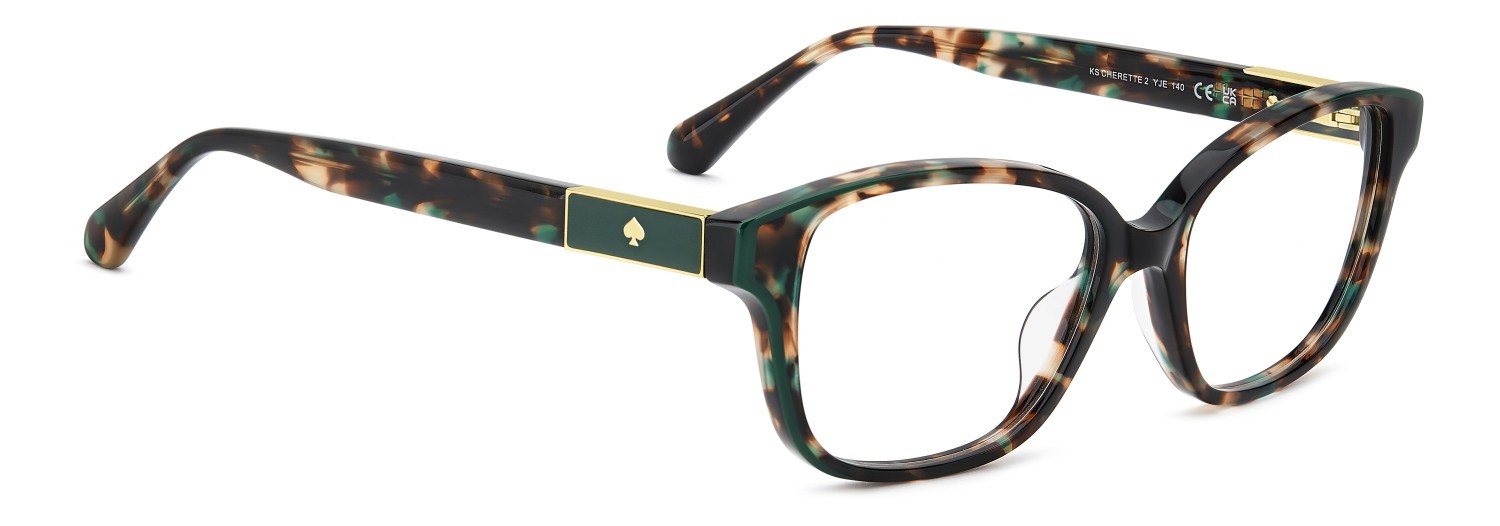 Occhiali da vista Kate Spade Ks Cherette 2 109834 YJE colore green havana green forma rettangolare 
