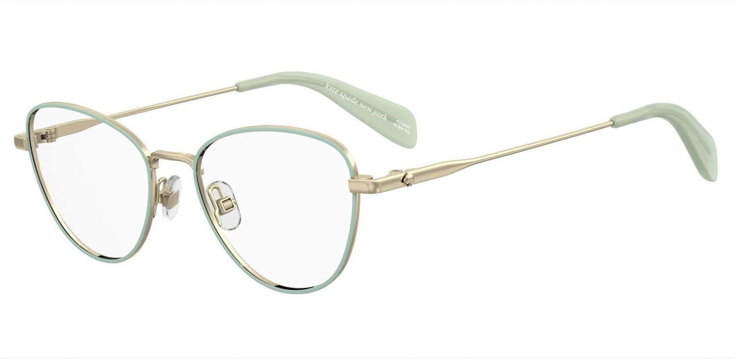 Brillen Kate Spade Ks Jodian 2/G 109837 PEF farbe gold green form cat-eye 
