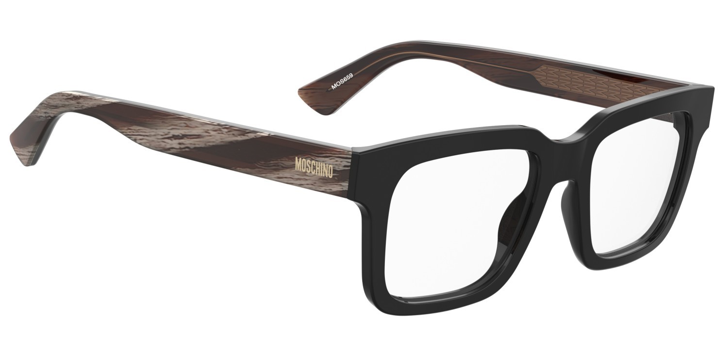 Occhiali da vista Moschino Mos659 109847 37N colore black horn forma quadrato 