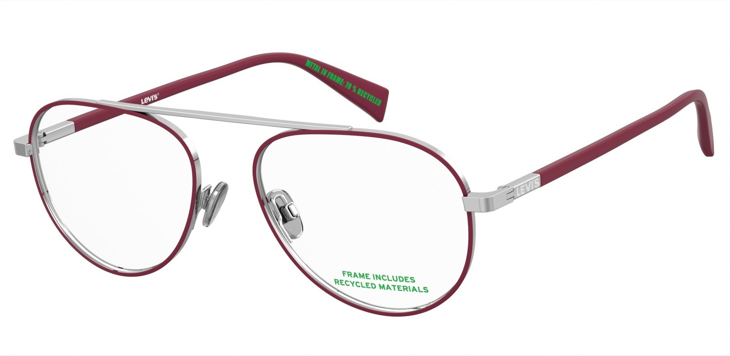 Brillen Levi's Lv 1099 109883 8KB farbe pink palladium form aviator 