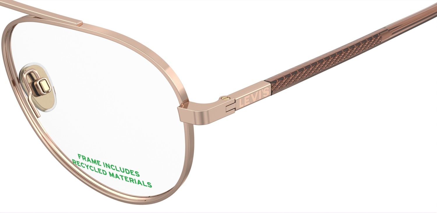 Brillen Levi's Lv 1099 109883 DDB farbe gold copper form aviator 