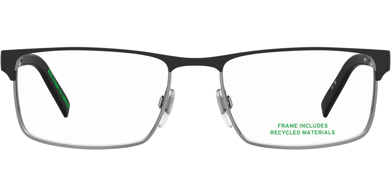 Brillen Levi's Lv 5092 109892 TI7 farbe matte black ruthenium form rechteckig 