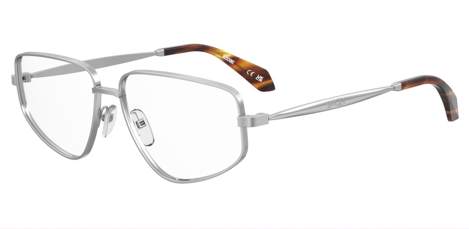 Occhiali da vista Moschino Mos655 109895 010 colore palladium forma quadrato 