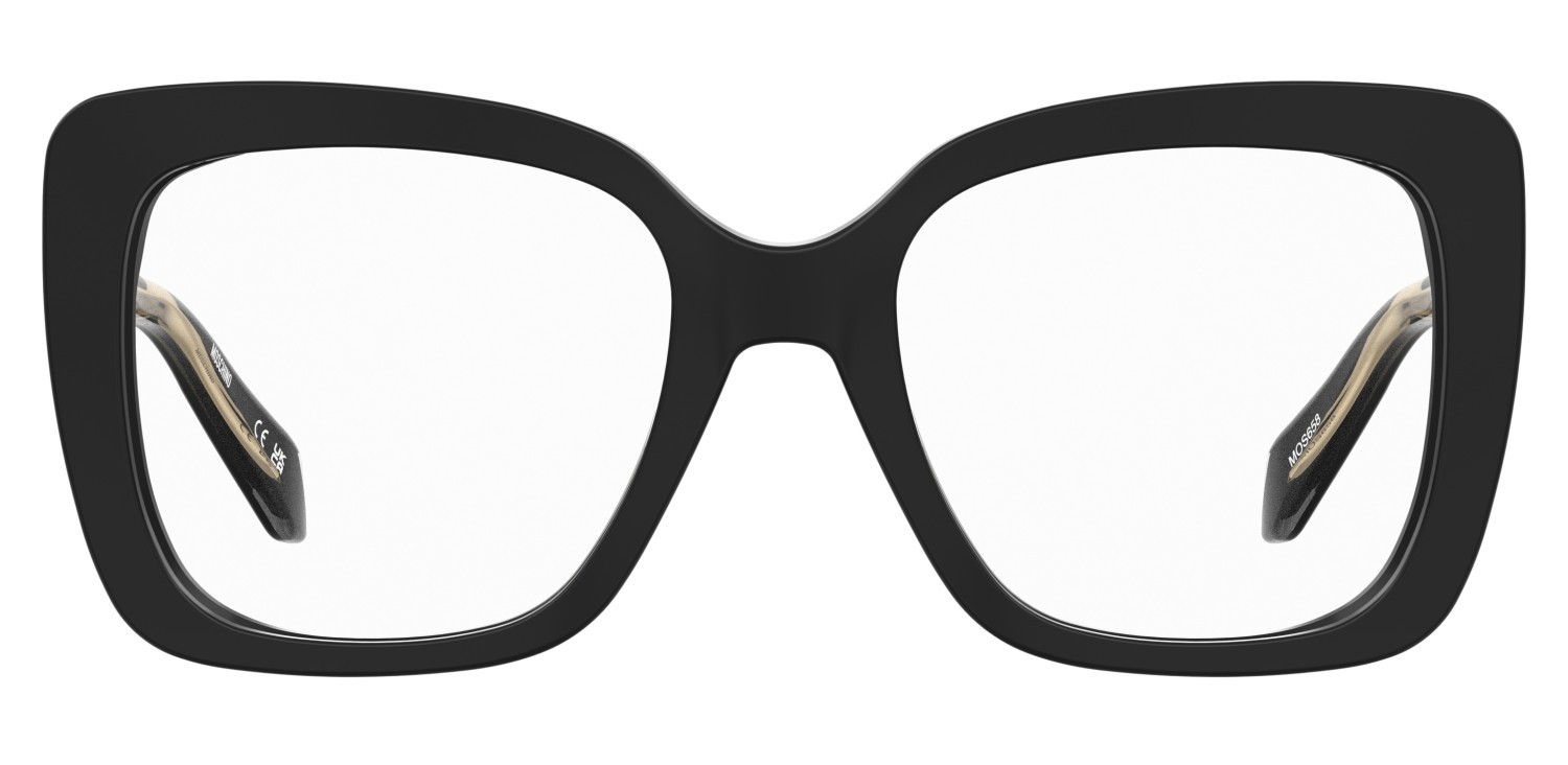Eyeglasses Moschino Mos658 109897 807 color black shape butterfly 