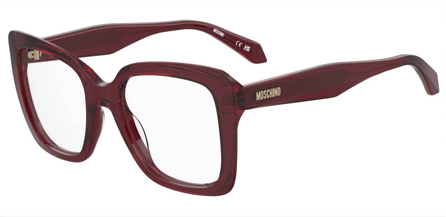 Occhiali da vista Moschino Mos658 109897 8CQ colore cherry forma farfalla 