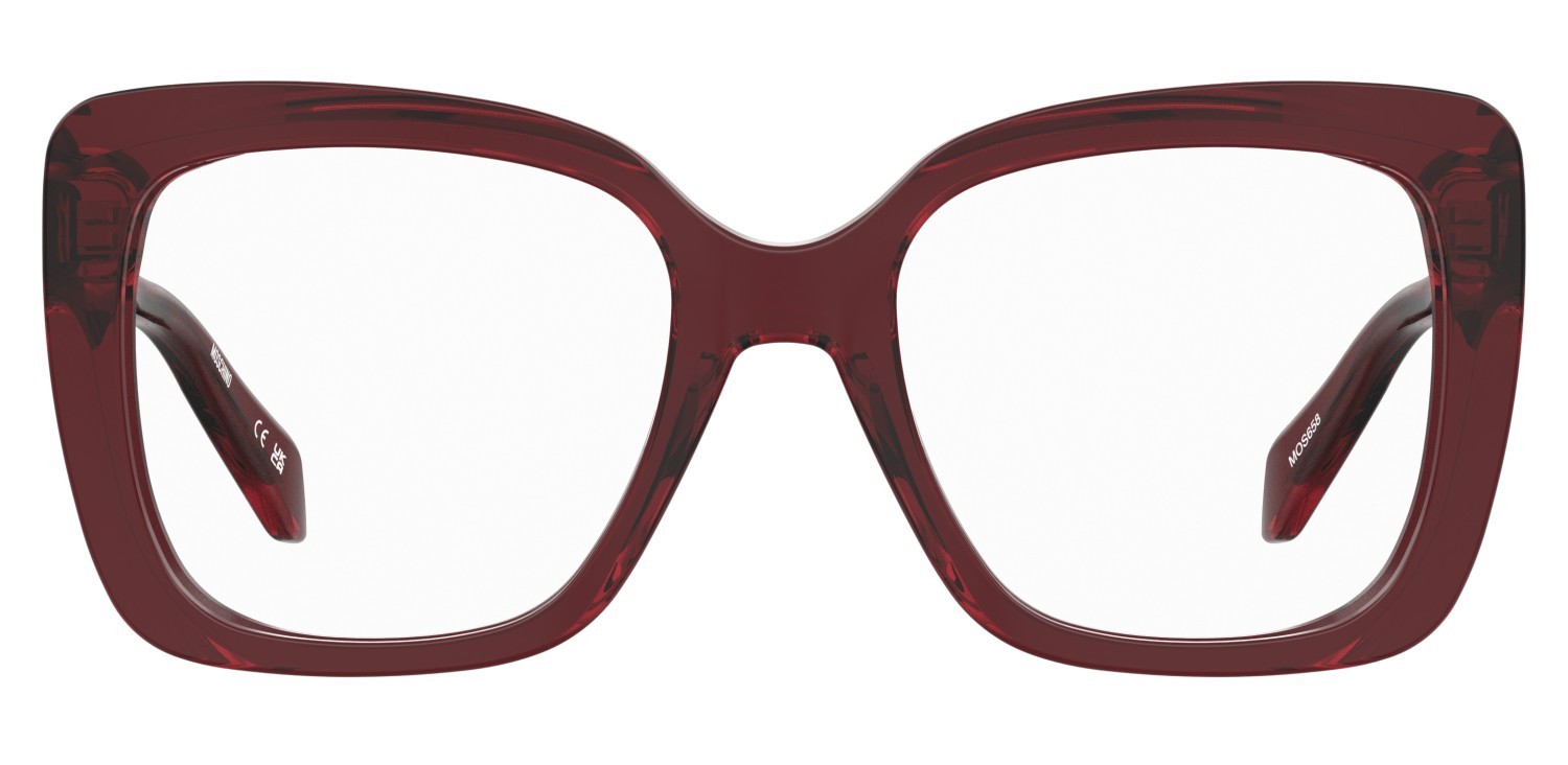 Occhiali da vista Moschino Mos658 109897 8CQ colore cherry forma farfalla 