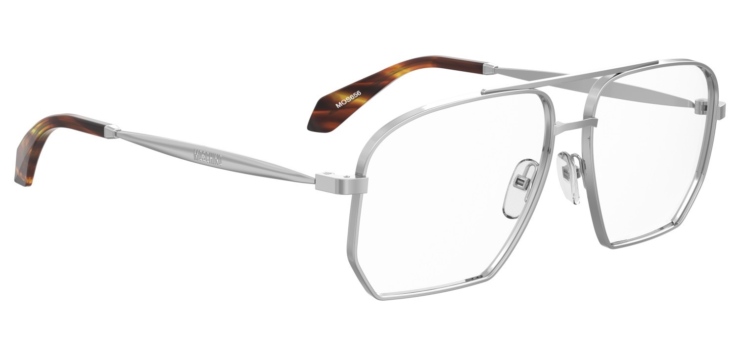 Occhiali da vista Moschino Mos656 109898 010 colore palladium forma quadrato 