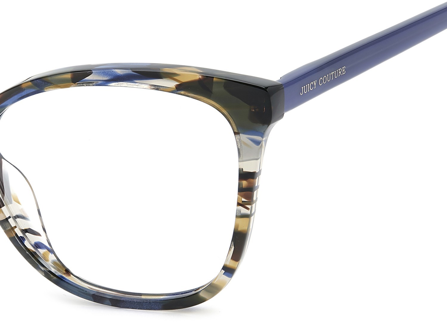 Brillen Juicy Couture Ju 274 109965 38I farbe blue horn form quadratisch 