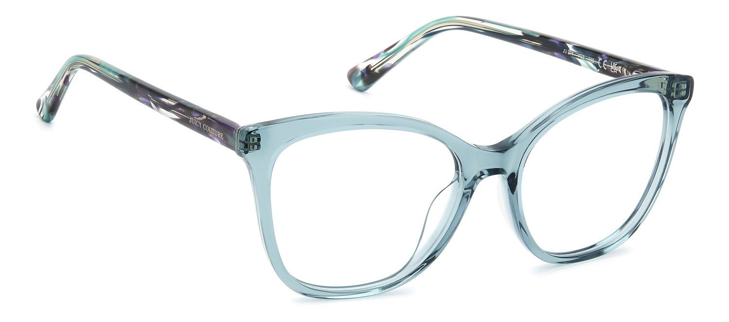 Eyeglasses Juicy Couture Ju 274 109965 VGZ color crystal teal shape square 
