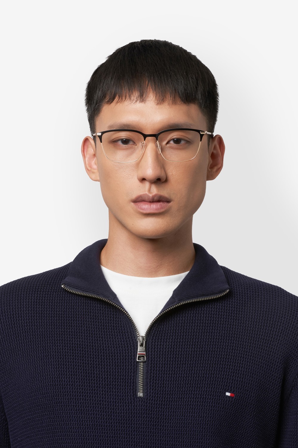 Eyeglasses Tommy Hilfiger Th 2297/F 109969 2M2 color black gold shape rectangle 