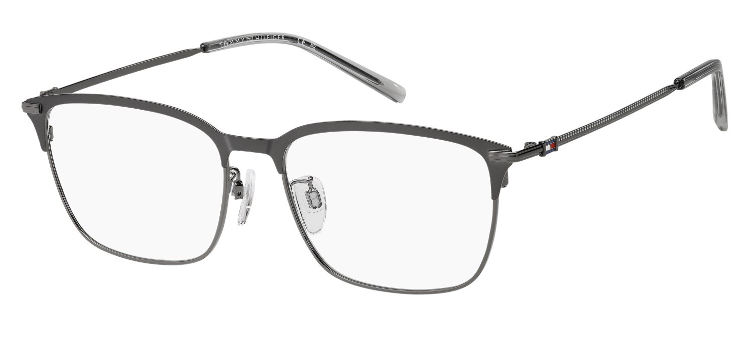 Occhiali da vista Tommy Hilfiger Th 2297/F 109969 SVK colore matte ruthenium black forma rettangolare 