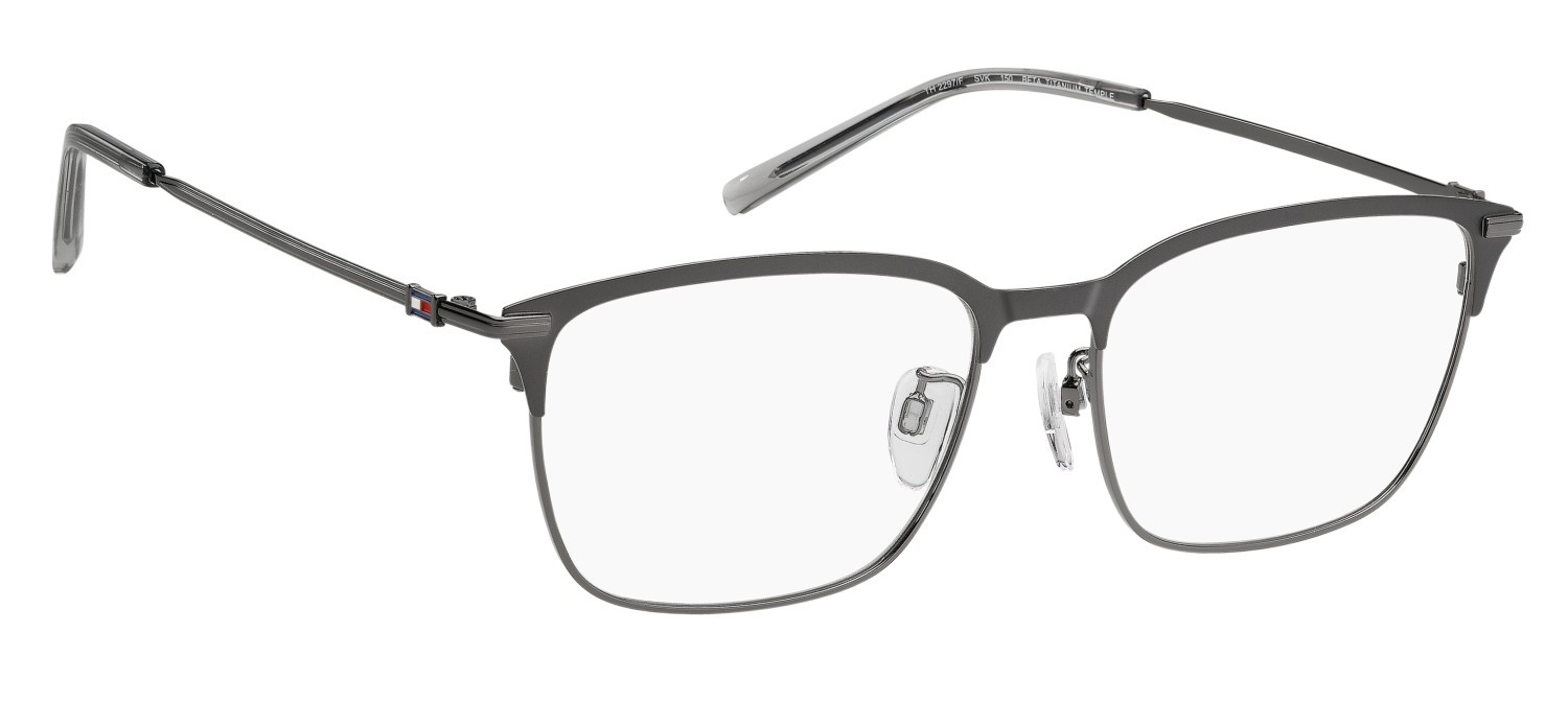 Occhiali da vista Tommy Hilfiger Th 2297/F 109969 SVK colore matte ruthenium black forma rettangolare 