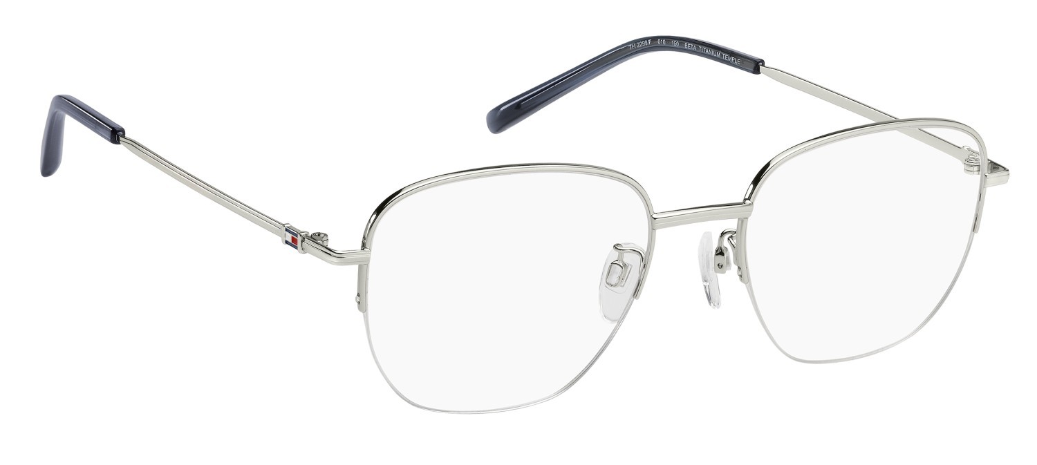Occhiali da vista Tommy Hilfiger Th 2299/F 109971 010 colore palladium forma quadrato 