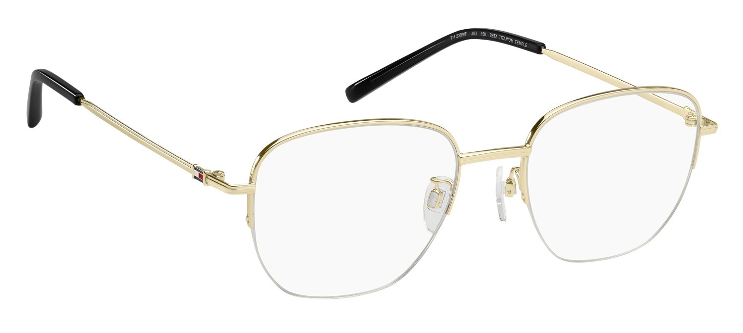 Occhiali da vista Tommy Hilfiger Th 2299/F 109971 J5G colore gold forma quadrato 