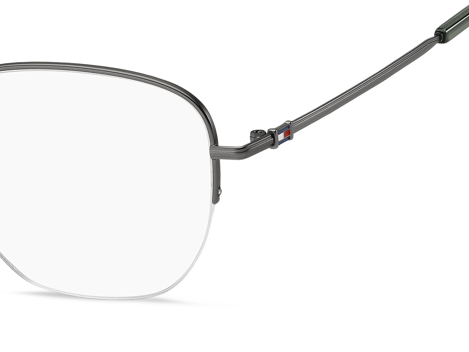 Eyeglasses Tommy Hilfiger Th 2299/F 109971 R80 color matte dark ruthenium shape square 