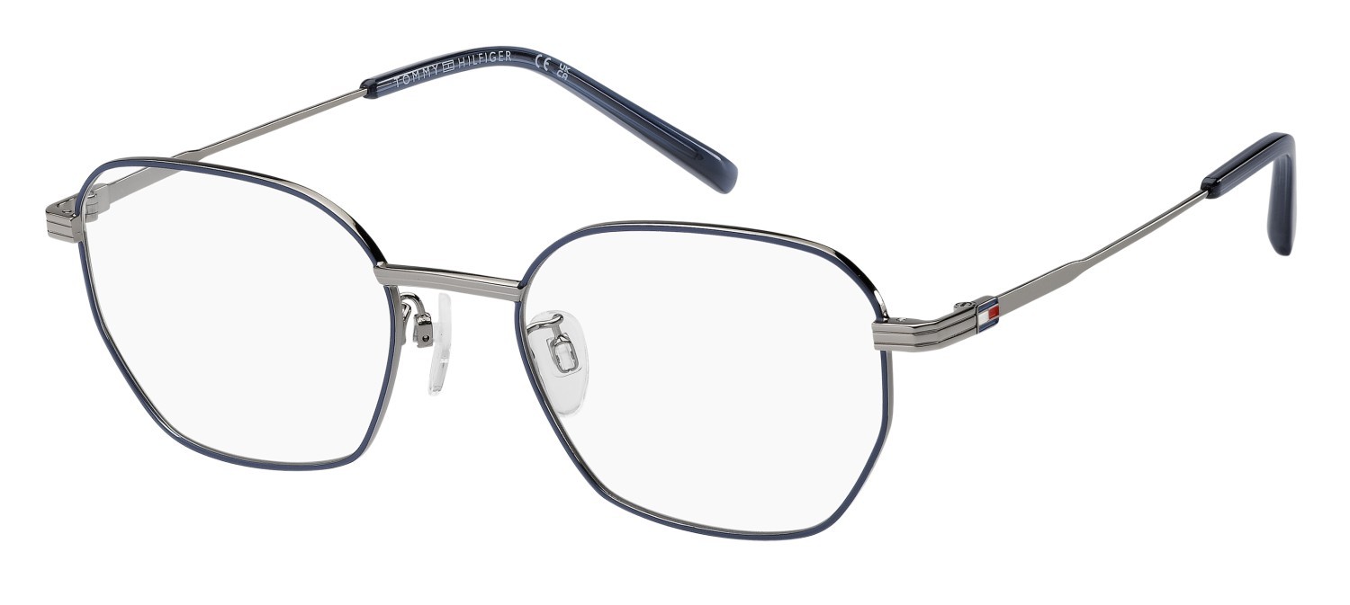 Eyeglasses Tommy Hilfiger Th 2300/F 109972 KU0 color matte blue ruthenium shape other 