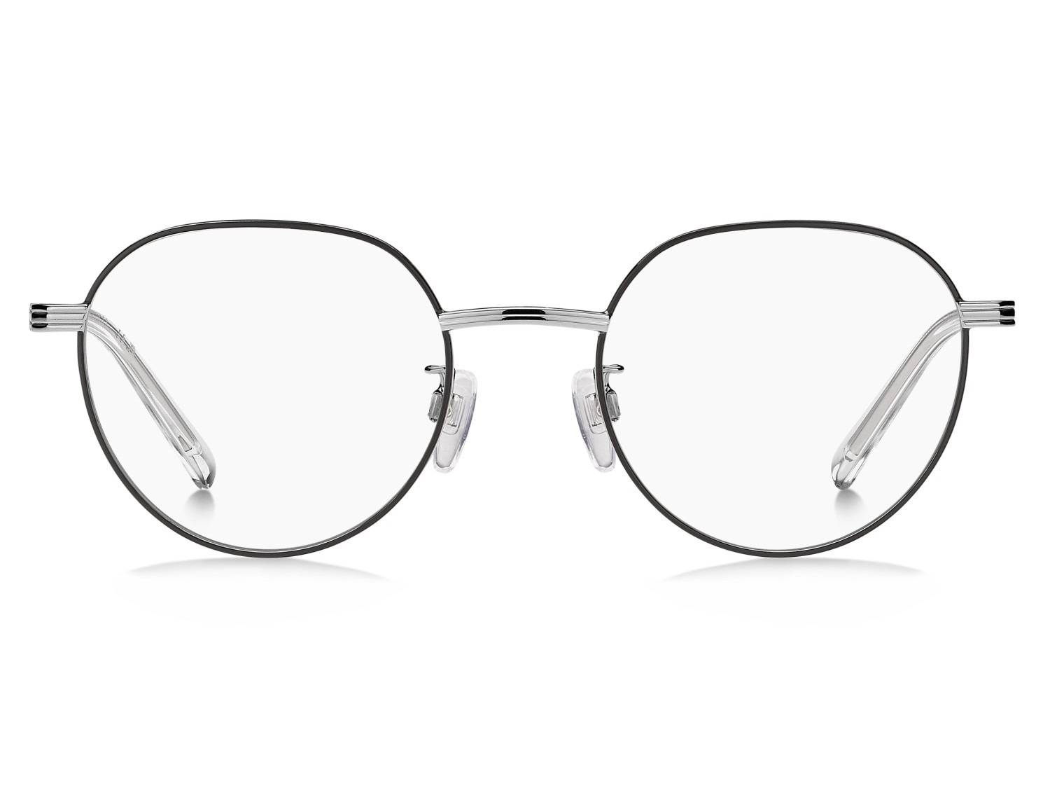 Occhiali da vista Tommy Hilfiger Th 2301/F 109973 124 colore matte black silver forma rotondo 