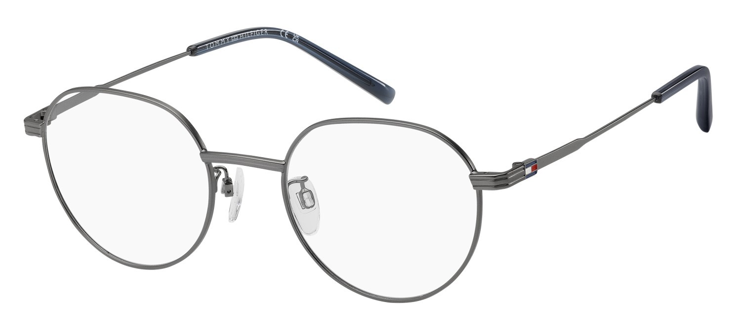 Eyeglasses Tommy Hilfiger Th 2301/F 109973 R81 color matte ruthenium shape round 