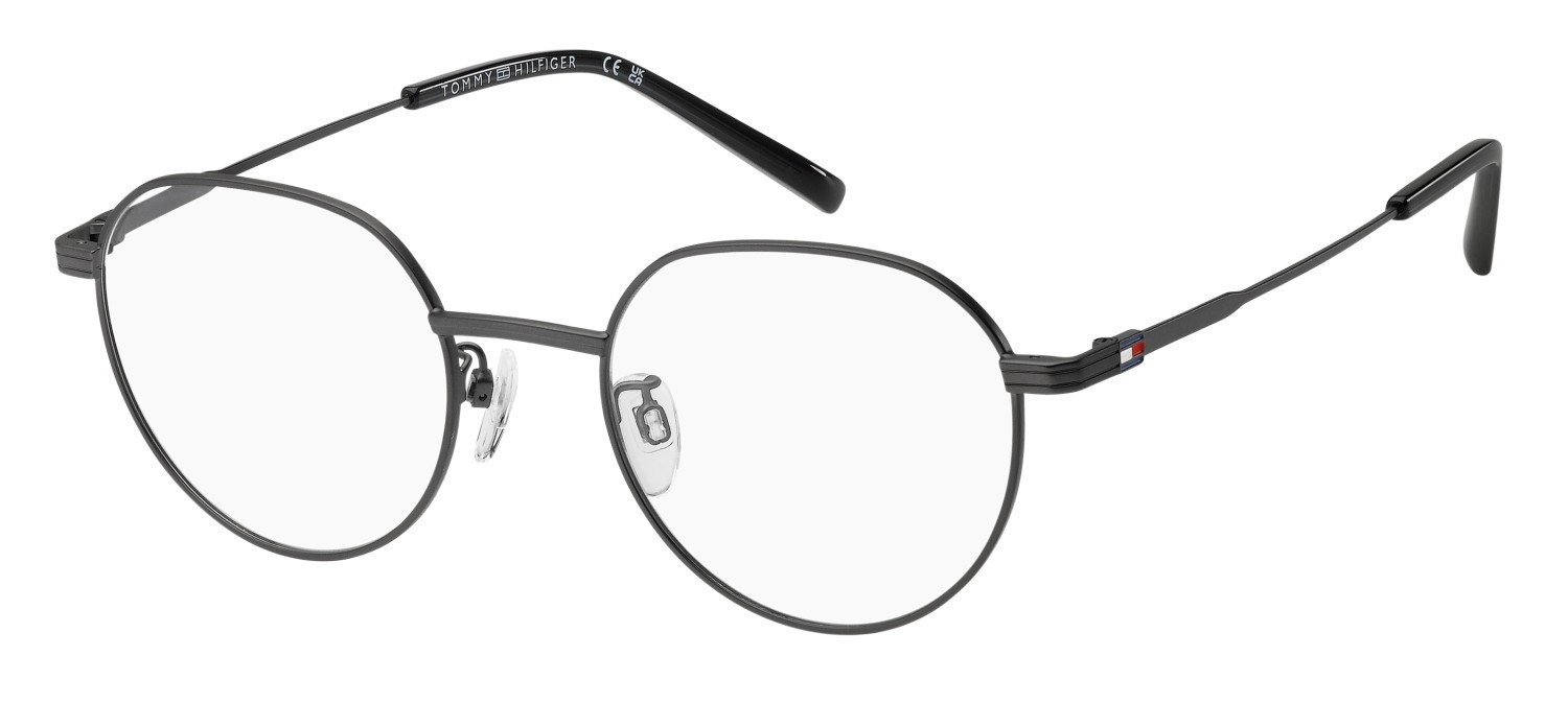 Occhiali da vista Tommy Hilfiger Th 2301/F 109973 SVK colore matte ruthenium black forma rotondo 