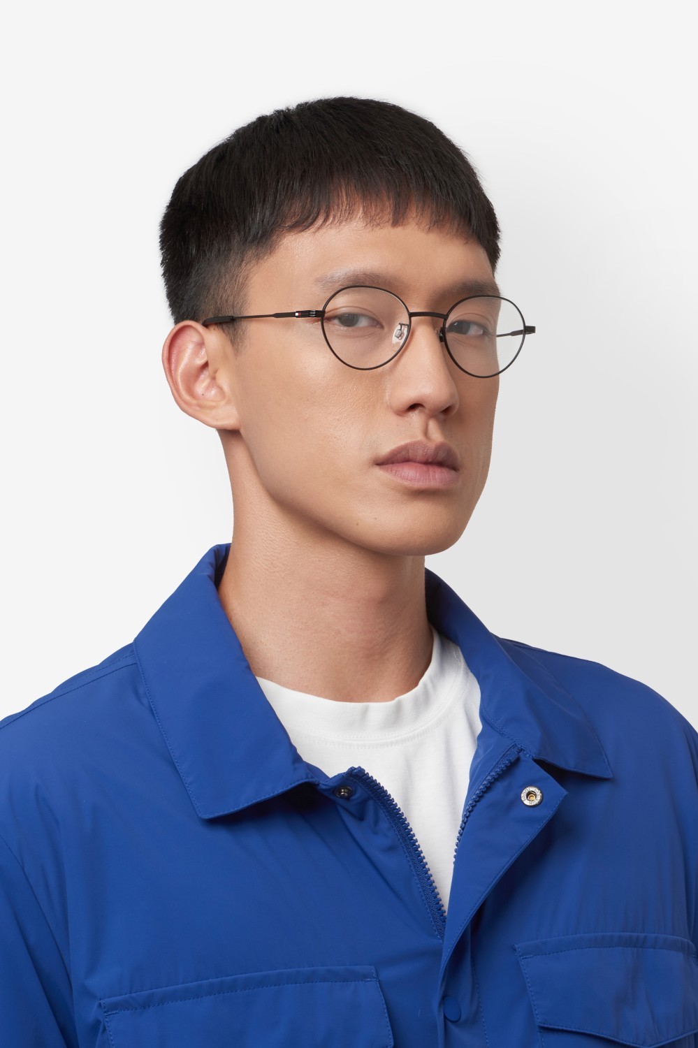 Eyeglasses Tommy Hilfiger Th 2302/F 109974 003 color matte black shape cat eye 