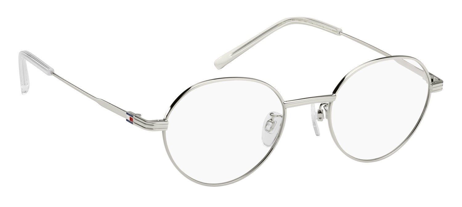 Occhiali da vista Tommy Hilfiger Th 2302/F 109974 010 colore palladium forma cat eye 