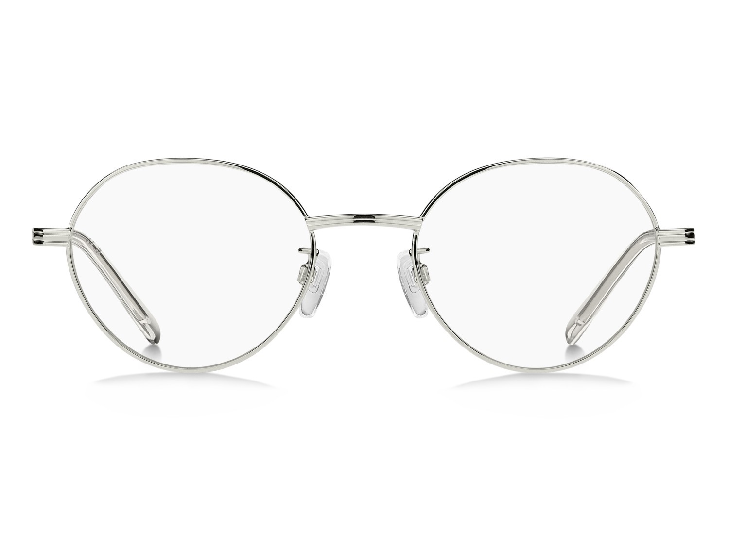 Occhiali da vista Tommy Hilfiger Th 2302/F 109974 010 colore palladium forma cat eye 