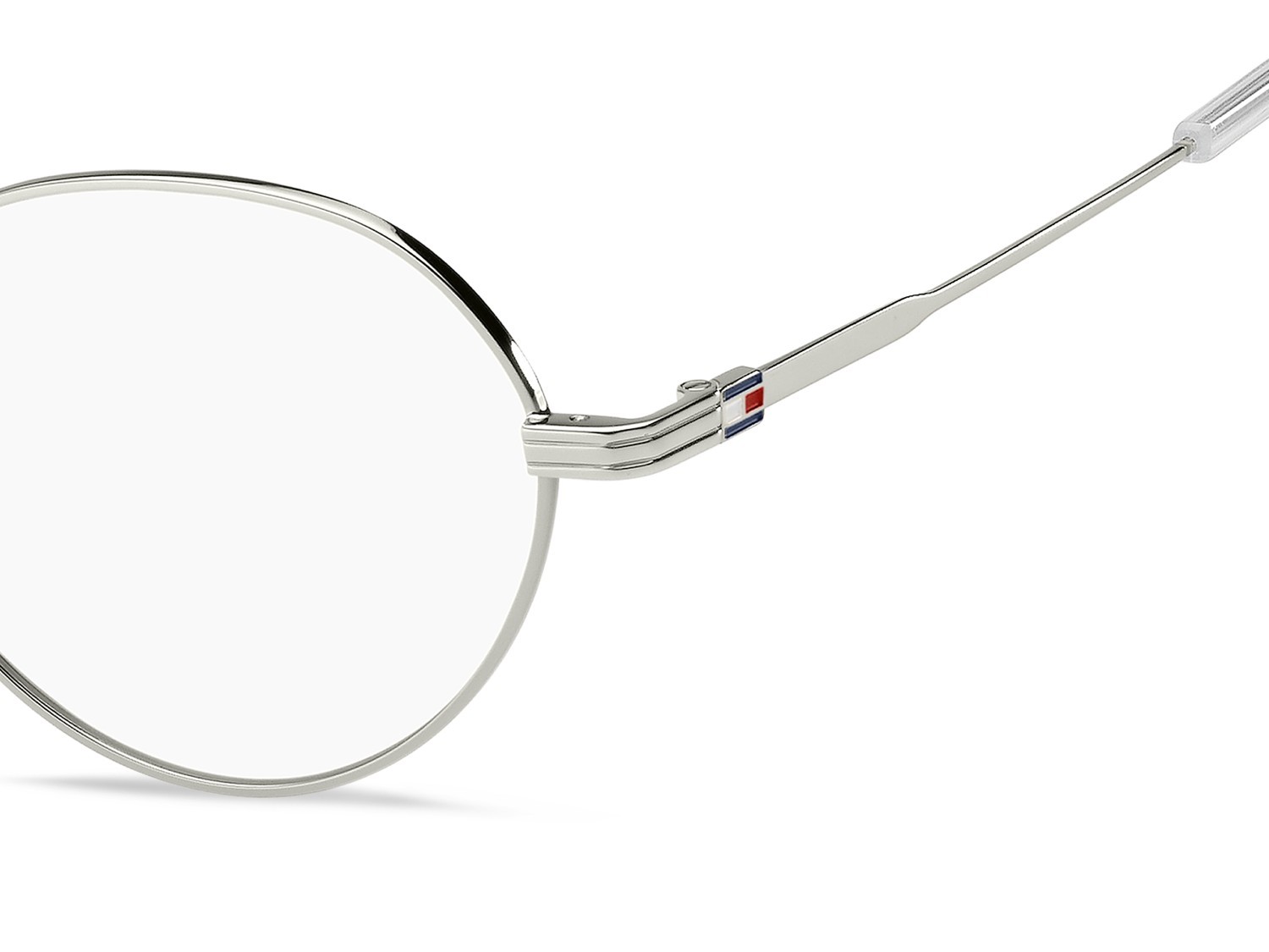 Occhiali da vista Tommy Hilfiger Th 2302/F 109974 010 colore palladium forma cat eye 