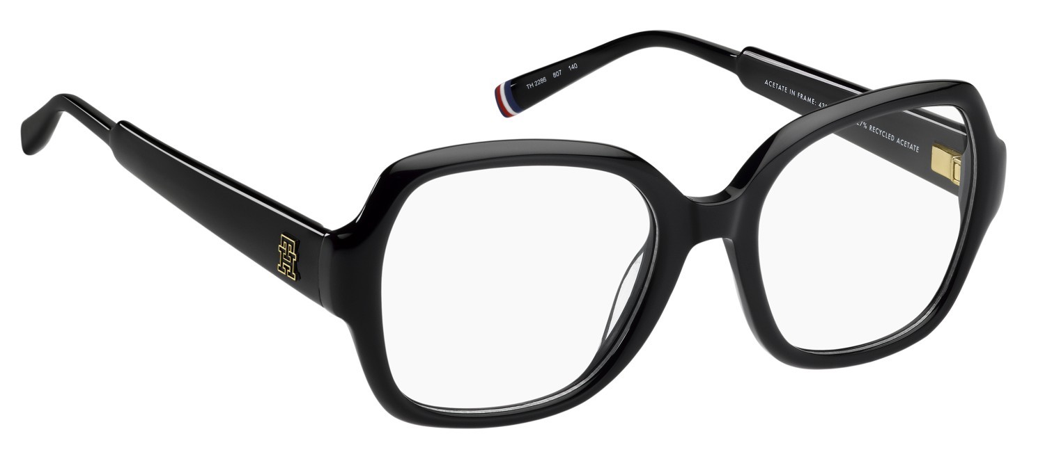 Occhiali da vista Tommy Hilfiger Th 2286 109975 807 colore black forma rettangolare 