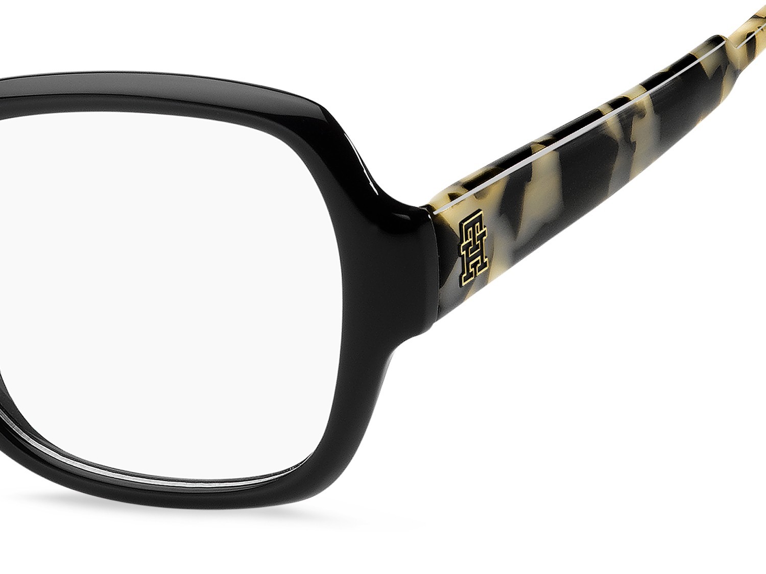 Occhiali da vista Tommy Hilfiger Th 2286 109975 WR7 colore black havana forma rettangolare 