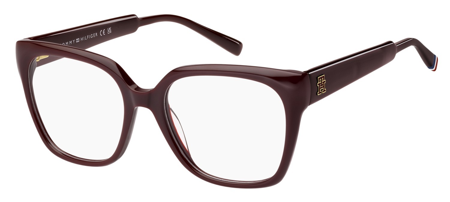 Eyeglasses Tommy Hilfiger Th 2287 109976 LHF color burgundy 2 shape cat eye 