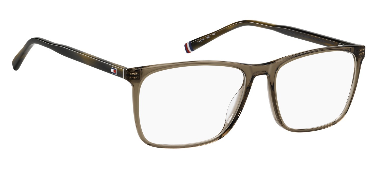 Eyeglasses Tommy Hilfiger Th 2270 110028 09Q color brown shape rectangle 