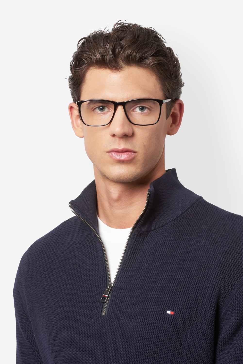 Eyeglasses Tommy Hilfiger Th 2270 110028 807 color black shape rectangle 