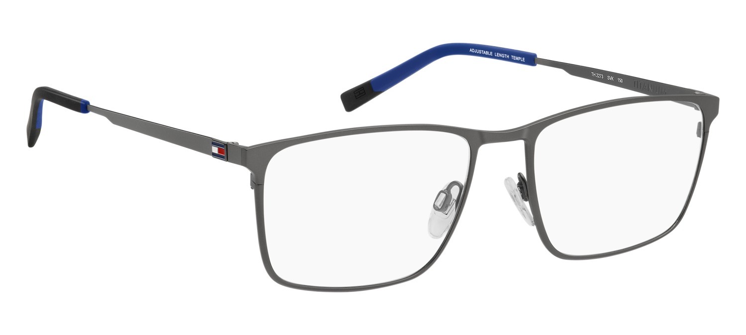 Occhiali da vista Tommy Hilfiger Th 2273 110029 SVK colore matte ruthenium black forma rettangolare 