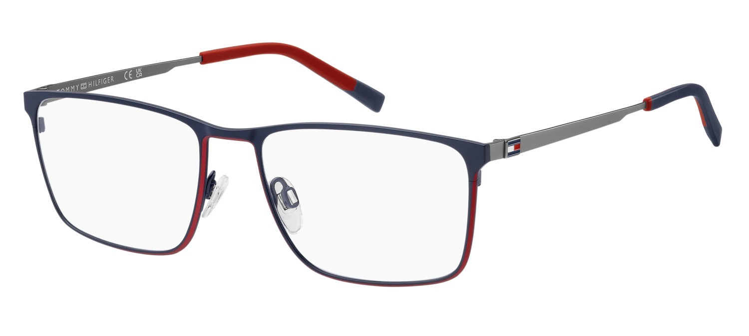Eyeglasses Tommy Hilfiger Th 2273 110029 WIR color matte blue red shape rectangle 