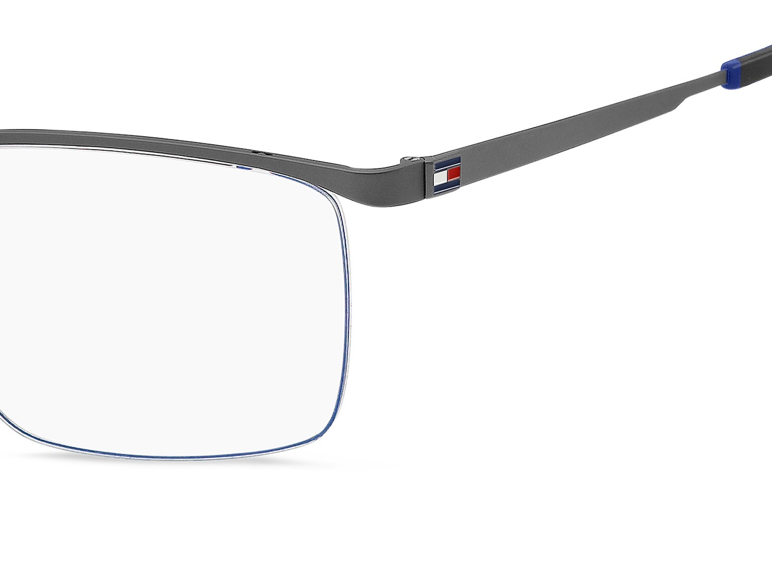Occhiali da vista Tommy Hilfiger Th 2274 110030 9T9 colore matte ruthenium blue forma rettangolare 