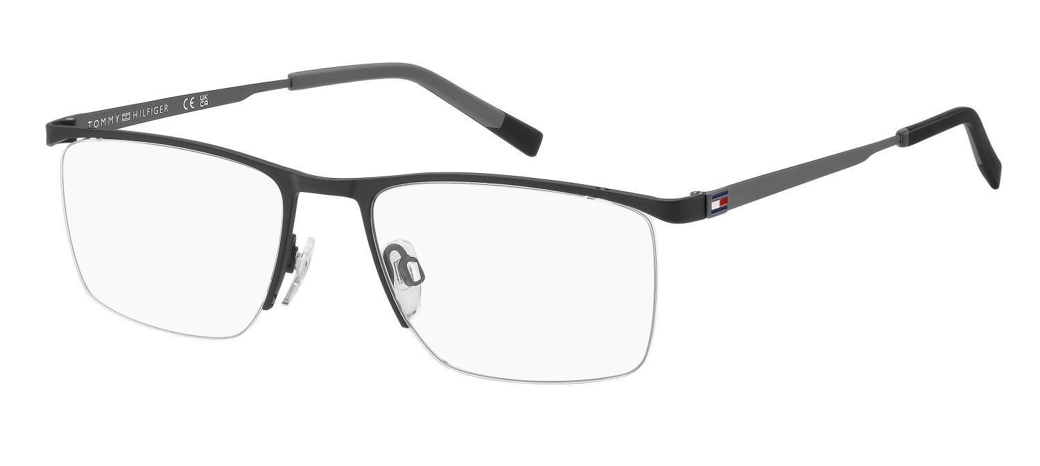 Occhiali da vista Tommy Hilfiger Th 2274 110030 TI7 colore matte black ruthenium forma rettangolare 