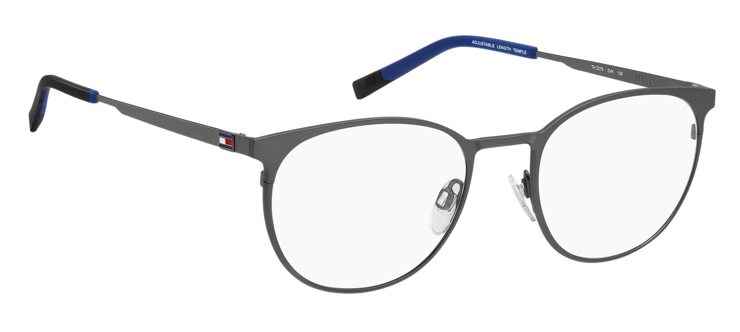Occhiali da vista Tommy Hilfiger Th 2276 110037 SVK colore matte ruthenium black forma rotondo 